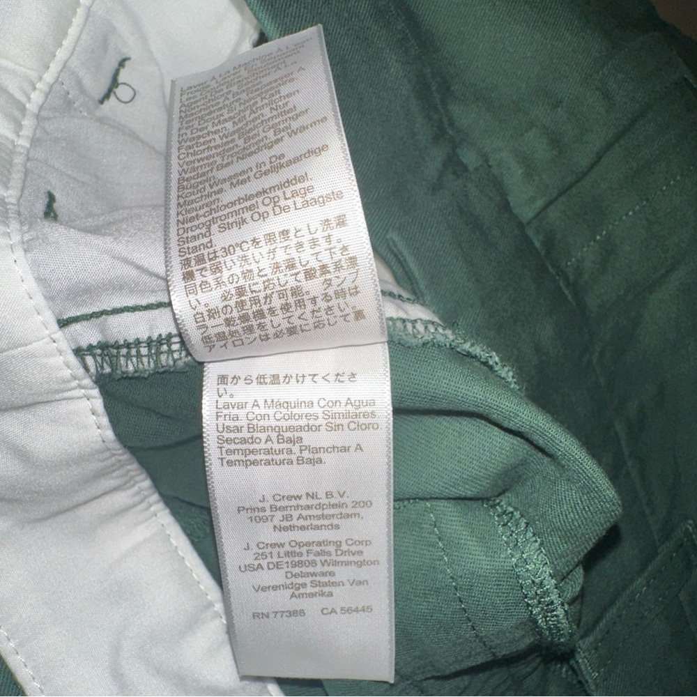 J. Crew Mercantile Forest Floor Green 5” Classic Chino Shorts NWT Size 14 - Picture 7 of 10